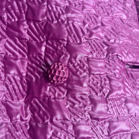 60s Neiman Marcus Vintage Quilted Purple Coat - Picture 5 of 11